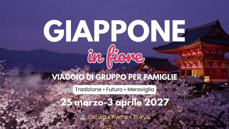 viaggio di gruppo per famiglie in Giappone
