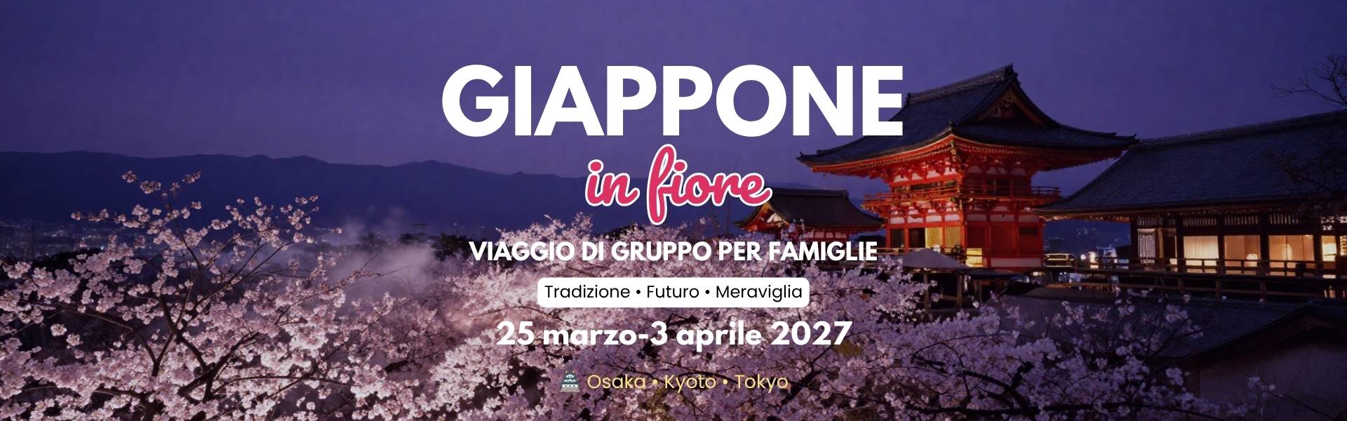viaggio di gruppo per famiglie in Giappone